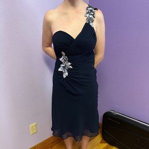 Size 6 Blue Faviana Cocktail Dress
